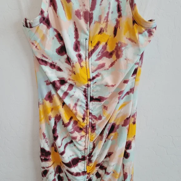 NWOT Derek Heart Tie Dye Sleeveless Mini Dress Women's Size Large - Picture 10 of 12